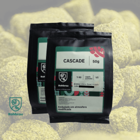 Lúpulo Cascade em Pellet T90 - 100g Emb. Atmosfera Modificada